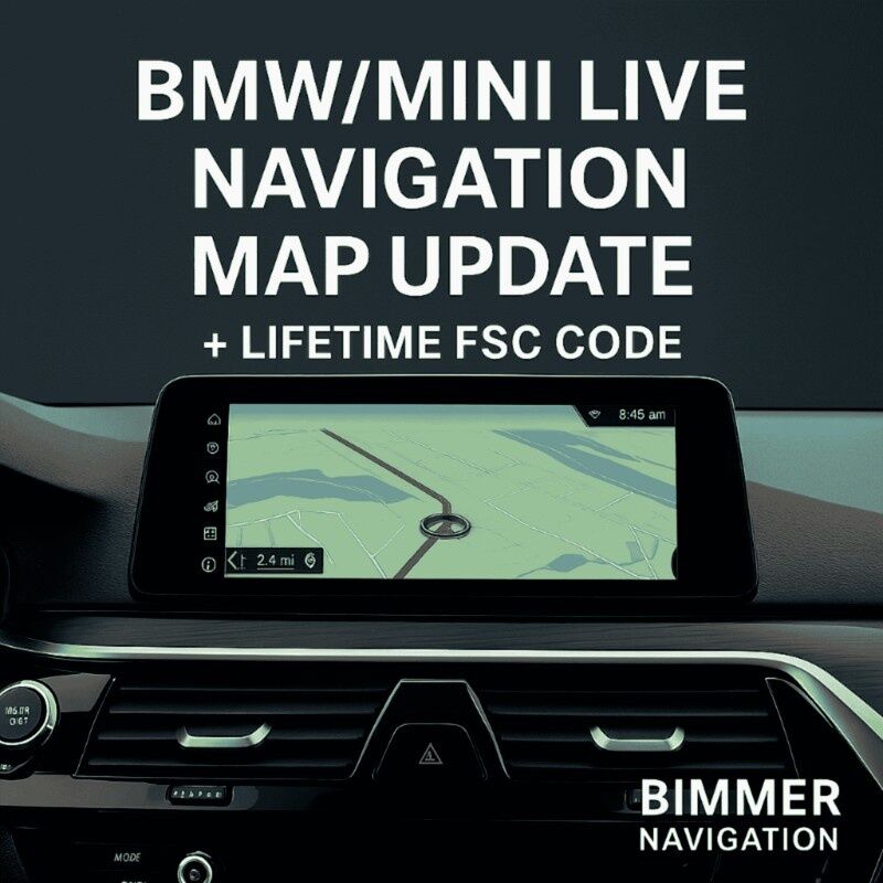 BMW LIVE Map Update BMW / MINI LIVE Map Update product image with FSC Code
