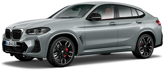 Side profile of BMW X4 crossover
