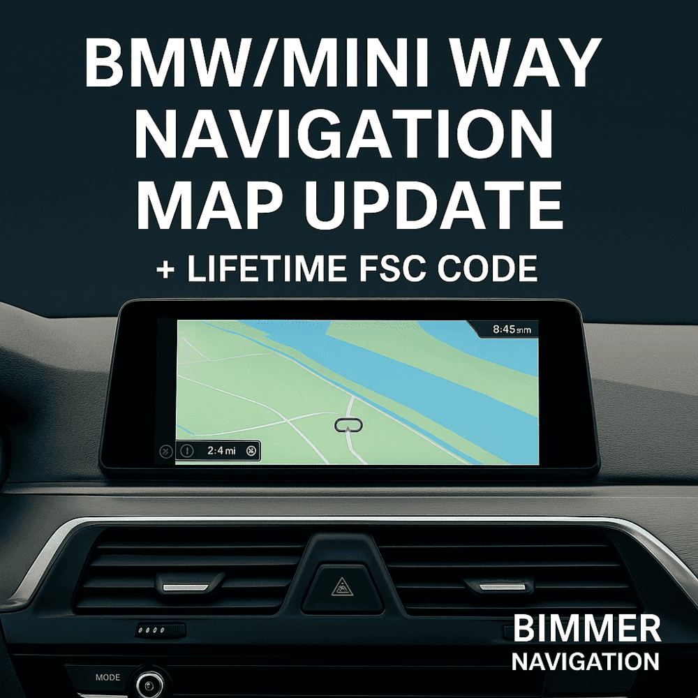 BMW/MINI Way Navigation Map Update with Lifetime FSC Code – Upgrade Your System Today